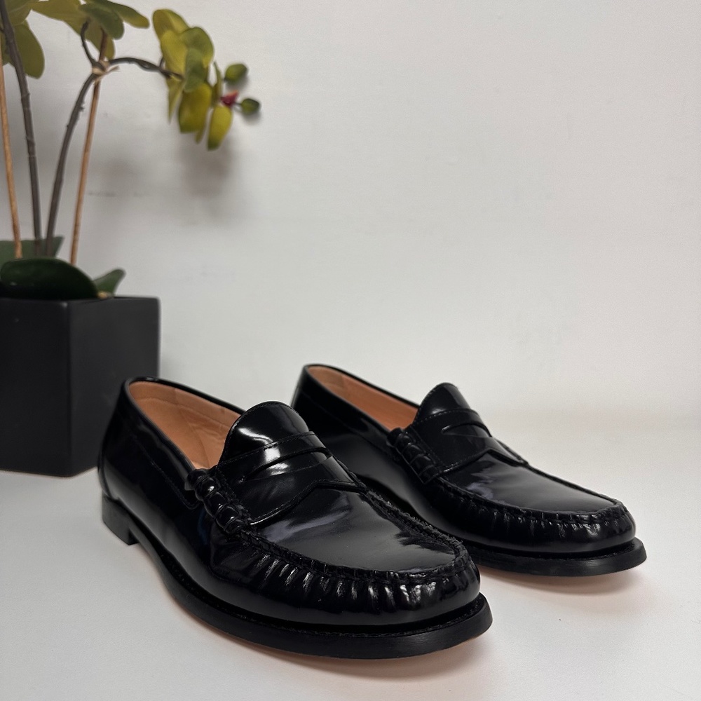 J. Crew Winona Penny Loafers in Spazzolato Leather
